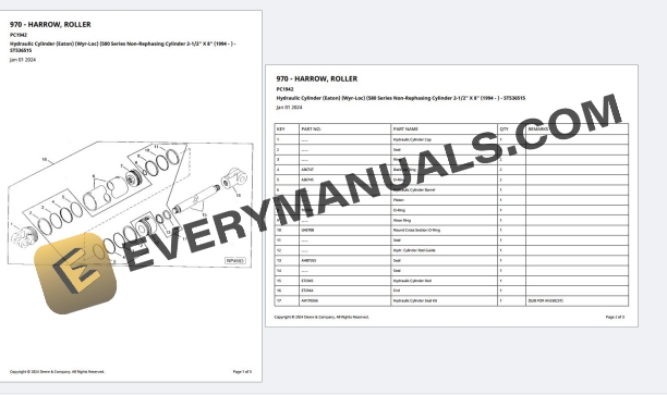 John Deere 970 Roller Harrow Parts Catalog PC1942 13JUL20 PDF 5 John Deere 970 Roller Harrow Parts Catalog PC1942 13JUL20 PDF - Image 3