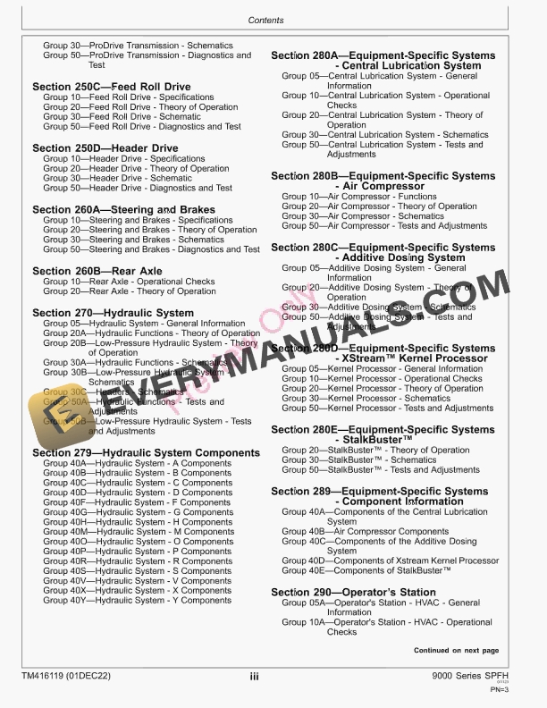 John Deere 9700 9800 and 9900 Self Propelled Forage Harvester 623000 Diagnostic Technical Manual TM416119 01DEC22 5