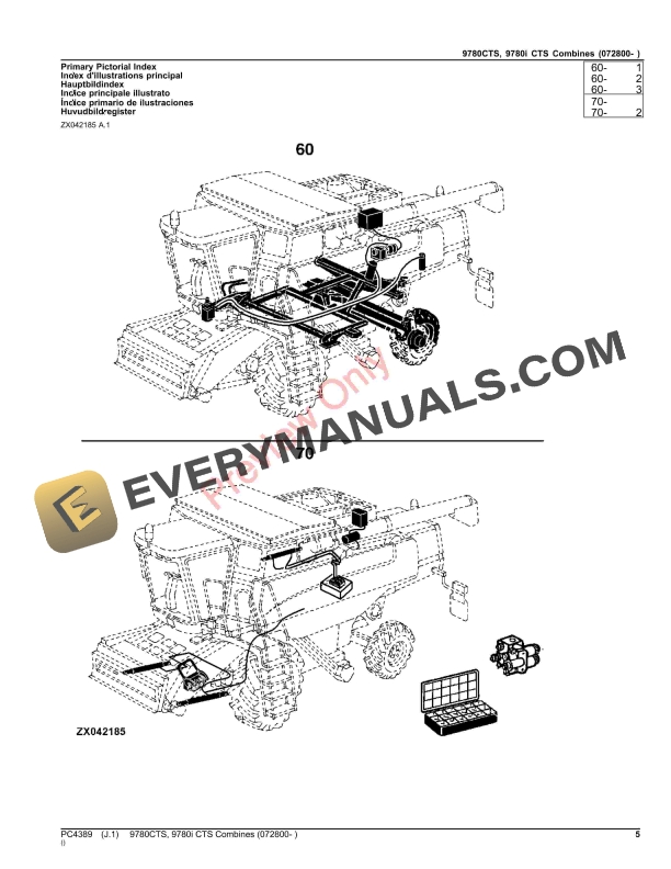 John Deere 9780CTS, 9780I CTS COMBINES (072800- ) Parts Catalog PC4389 26NOV23 6 John Deere 9780CTS, 9780I CTS COMBINES (072800- ) Parts Catalog PC4389 26NOV23-5