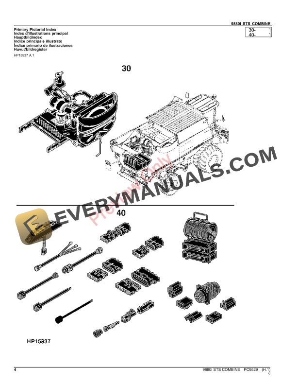 John Deere 9880I STS Combine Parts Catalog PC9529 17OCT23-4