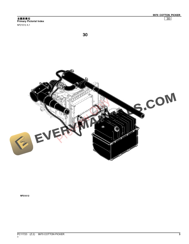 John Deere 9970 Cotton Picker Parts Catalog PC11723 19OCT23 3