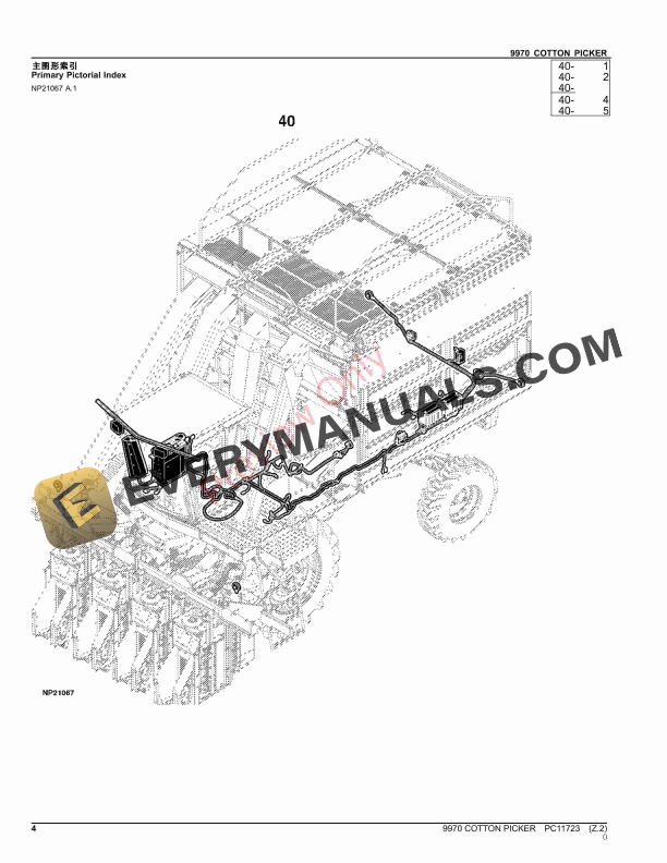 John Deere 9970 Cotton Picker Parts Catalog PC11723 19OCT23 4