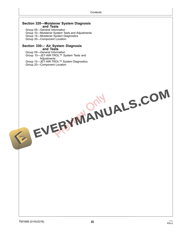 John Deere 9986 Cotton Pickers Technical Manual TM1899 01AUG16 5