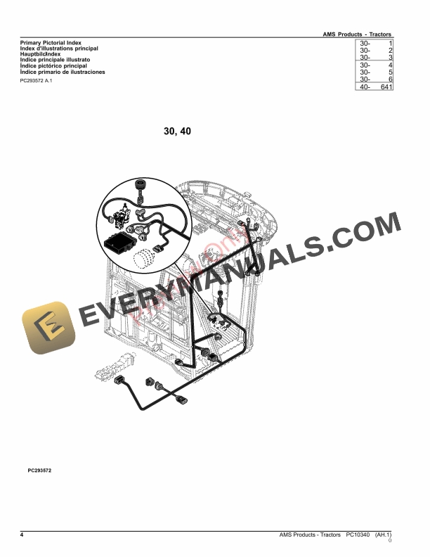 John Deere AMS Products Tractors Parts Catalog PC10340 16NOV23 4