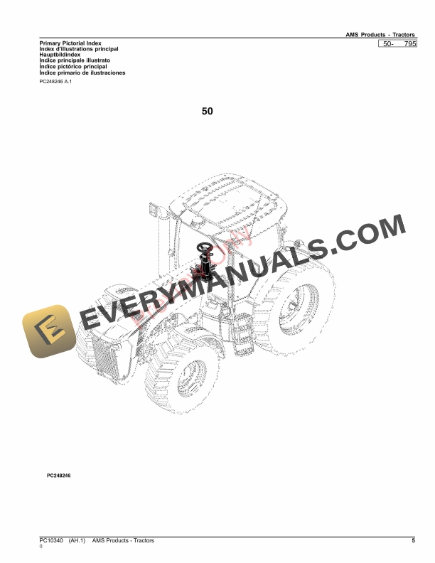 John Deere AMS Products Tractors Parts Catalog PC10340 16NOV23 5