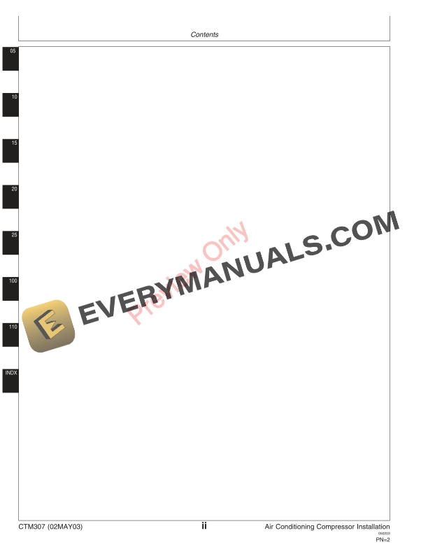 John Deere Air Conditioning Compressor Component Technical Manual CTM307 02MAY03 4