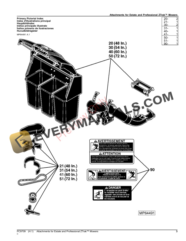 John Deere Attachments for Estate and Professional ZTrak Mowers Parts Catalog PC9709 17OCT23-3