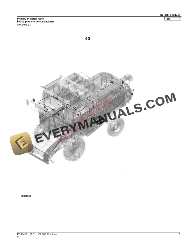 John Deere C2 300 Combine Parts Catalog PC16459 17SEP23 6 John Deere C2 300 Combine Parts Catalog PC16459 17SEP23-5
