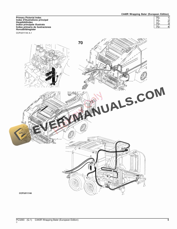 John Deere C440R Wrapping Baler Parts Catalog PC3293 19SEP23 6 John Deere C440R Wrapping Baler Parts Catalog PC3293 19SEP23-5