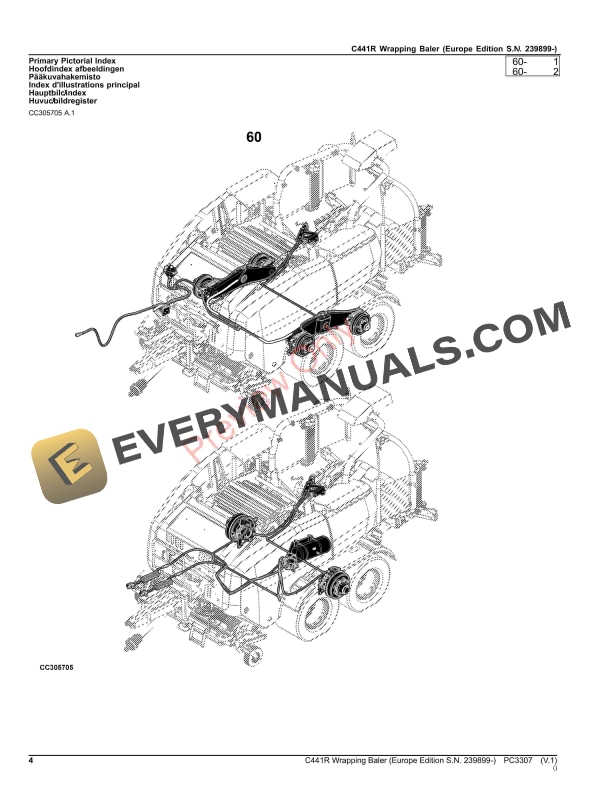 John Deere C441R Wrapping Baler Parts Catalog PC3307 17OCT23-4