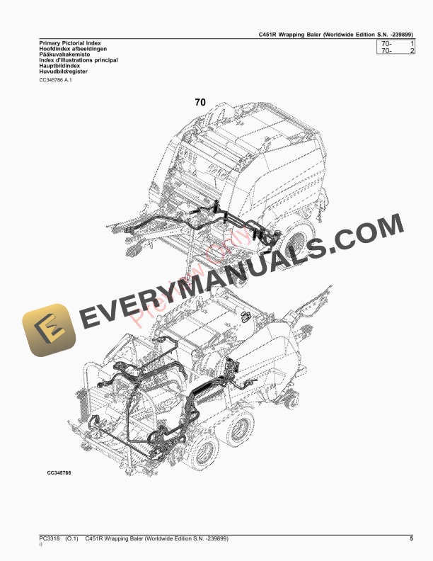 John Deere C451R Wrapping Baler Parts Catalog PC3318 17OCT23-5