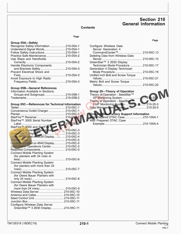 John Deere Connect Mobile Planting Technical Manual TM135319 16DEC19 5