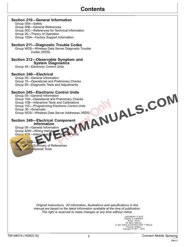 John Deere Connect Mobile Spraying Technical Manual TM148519 16DEC19 3
