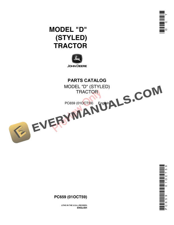 John Deere D Tractor