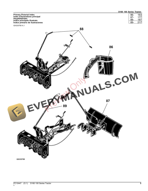 John Deere D160 100 Series Tractor Parts Catalog PC10447 10SEP23 5