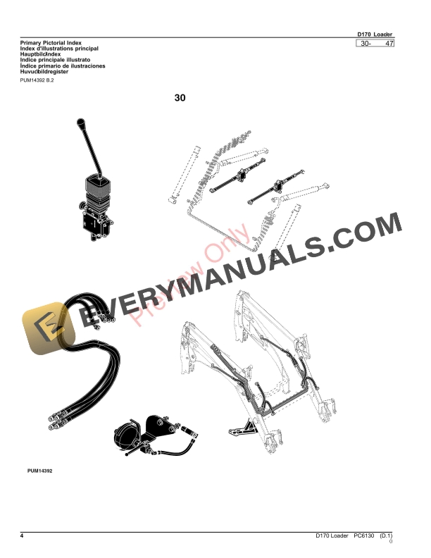 John Deere D170 Loader Parts Catalog PC6130 17OCT23 5 John Deere D170 Loader Parts Catalog PC6130 17OCT23-4