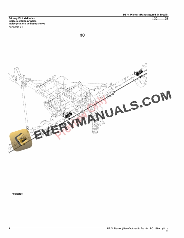 John Deere DB74 Planter Manufactured in Brazil Parts Catalog PC11999 05SEP23 4