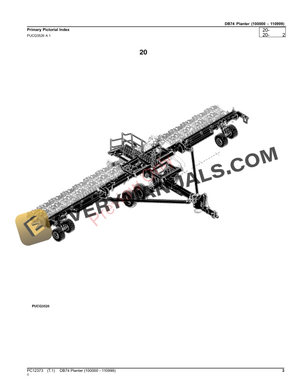 John Deere DB74 Planter Parts Catalog PC12373 16NOV23-3