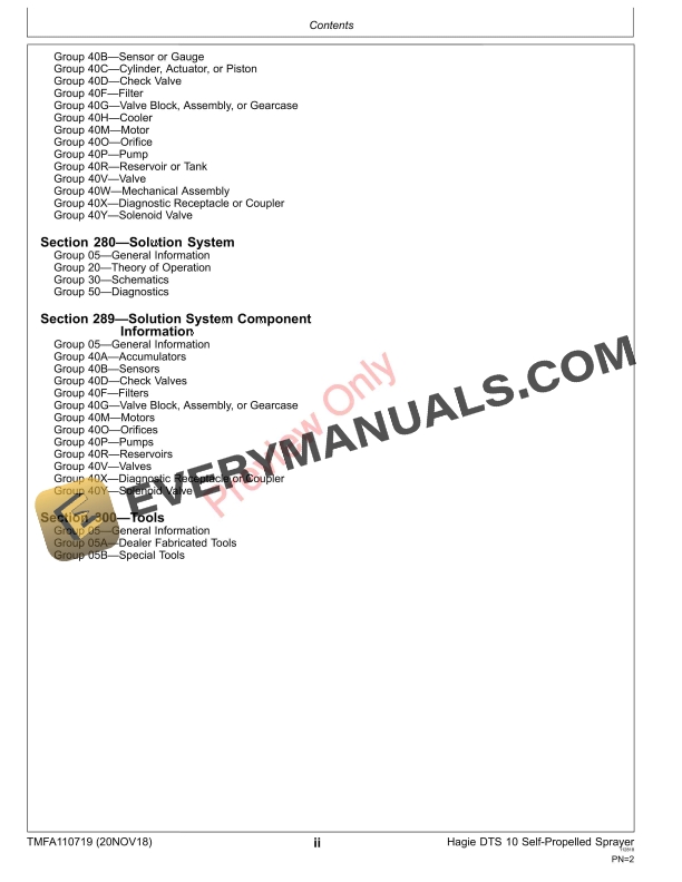 John Deere DTS10 Self Propelled Sprayer Diagnostic Technical Manual TMFA110719 20NOV18 4