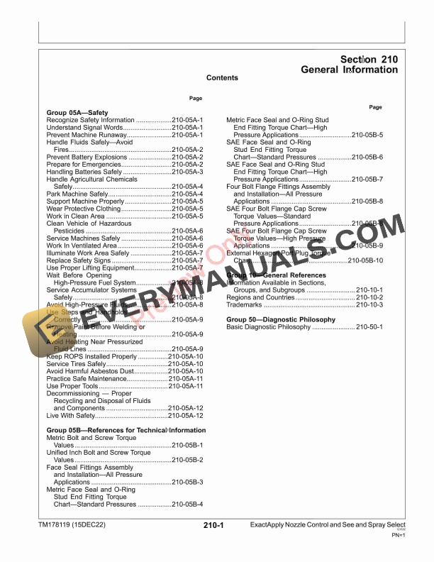 John Deere ExactApply Nozzle Control and See and Spray Select Technical Manual TM178119 15DEC22 5