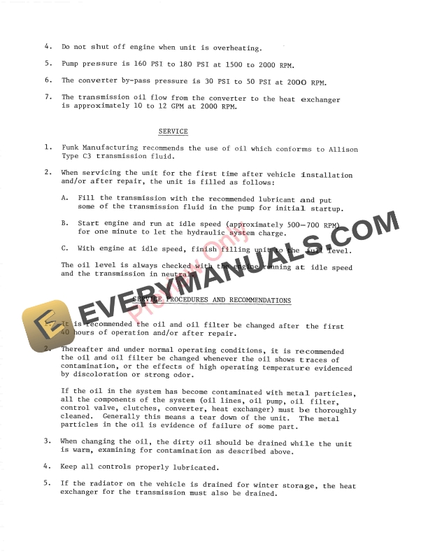 John Deere F20E11 F20E13 F20 Converter Powershift Transmission Power Takeoff 4003701 01APR93 5