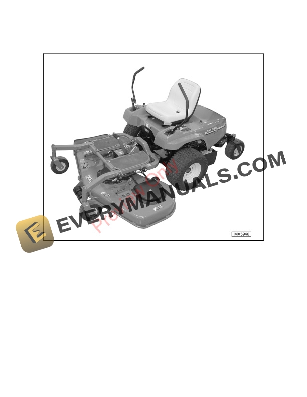 John Deere F620 F680 F687 Ztrak Front Mowers Technical Manual TM1678 01NOV05 2