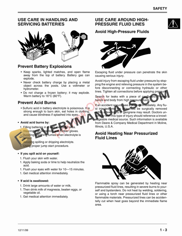 John Deere F735 Front Mower Technical Manual TM1597 01DEC99 5