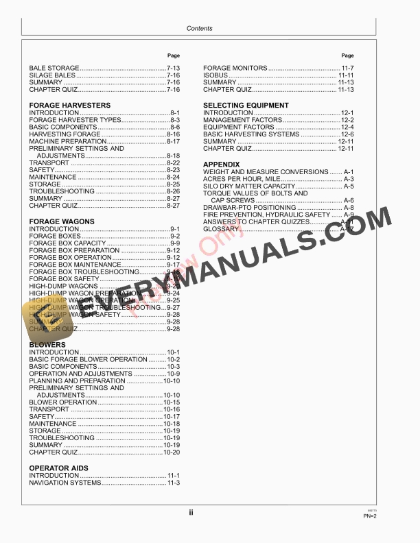John Deere FOSFMO Hay and Forage Harvesting Textbook Fundamentals Of Machine Operation FMO14107NC 27SEP13 4