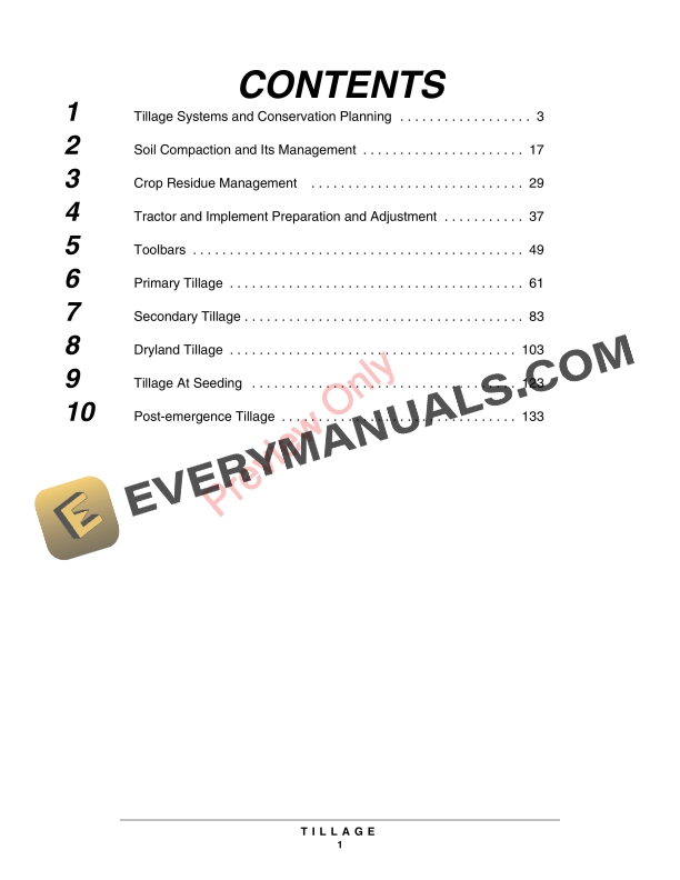 John Deere FOSFMO Tillage Student Guide Fundamentals Of Machine Operation FMO11604W 10SEP07 5