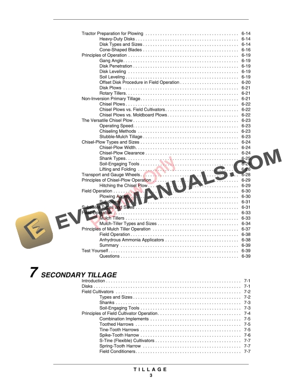John Deere FOSFMO Tillage - Textbook Fundamentals Of Machine Operation FMO11104NC 16DEC10 7 John Deere FOSFMO Tillage Textbook Fundamentals Of Machine Operation FMO11104NC 16DEC10 5