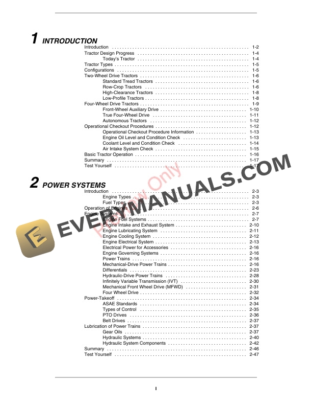 John Deere FOSFMO Tractors Textbook 5th Edition Fundamentals Of Machine Operation FMO10105NCX 12AUG14 3