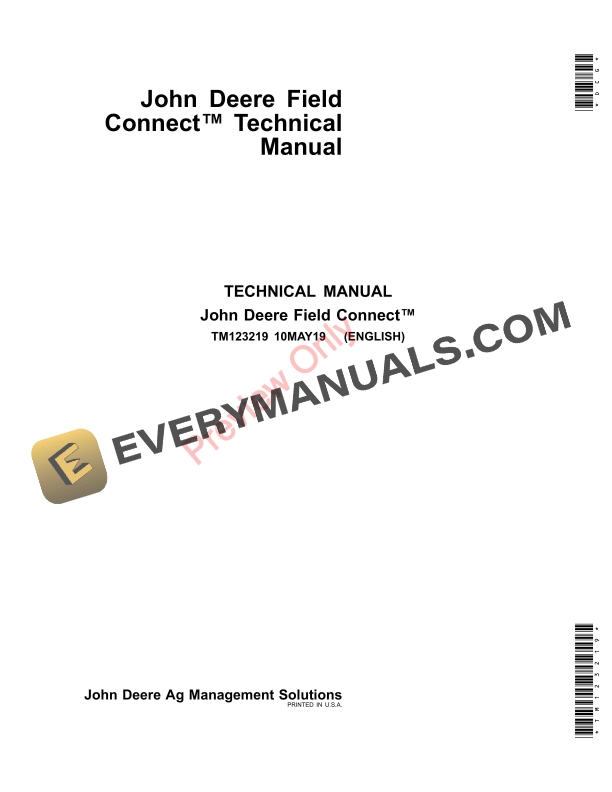 John Deere Field Connect Technical Manual TM123219 10MAY19-1