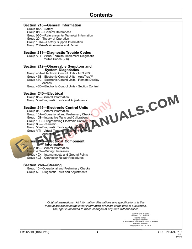 John Deere GreenStar 3 2630 Display Technical Manual TM112219 10SEP19 PDF 11 John Deere GreenStar 3 2630 Display Technical Manual TM112219 10SEP19 3