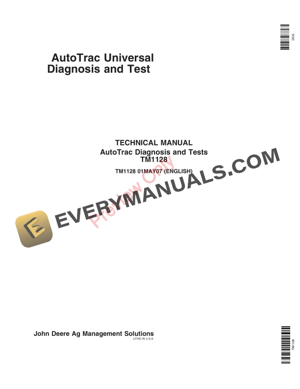 John Deere Greenstar AutoTrac Universals Technical Manual TM1128 01MAY07-1