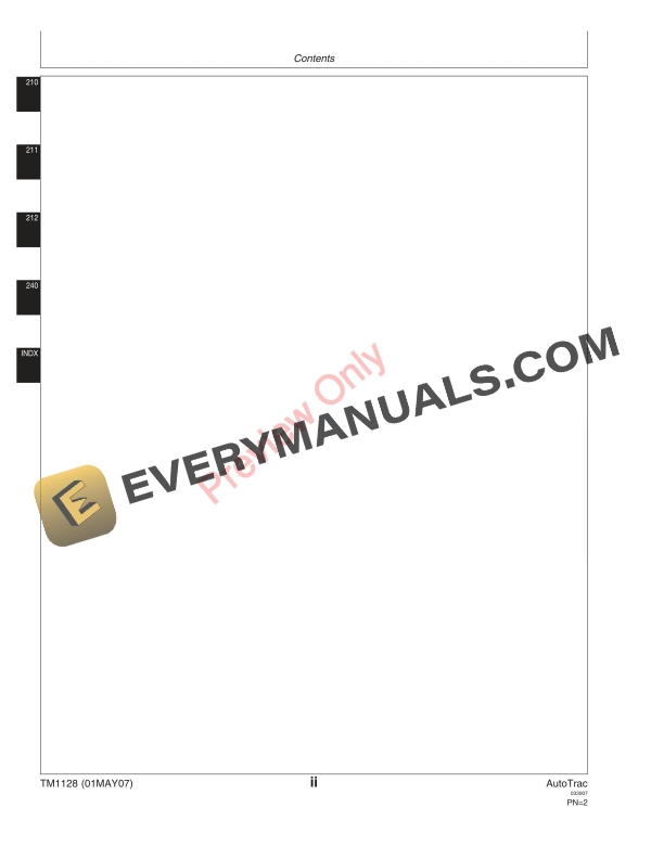 John Deere Greenstar AutoTrac Universals Technical Manual TM1128 01MAY07 6 John Deere Greenstar AutoTrac Universals Technical Manual TM1128 01MAY07 4