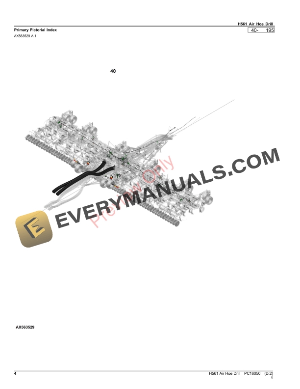 John Deere H561 Air Hoe Drill Parts Catalog PC16050 03OCT23-4