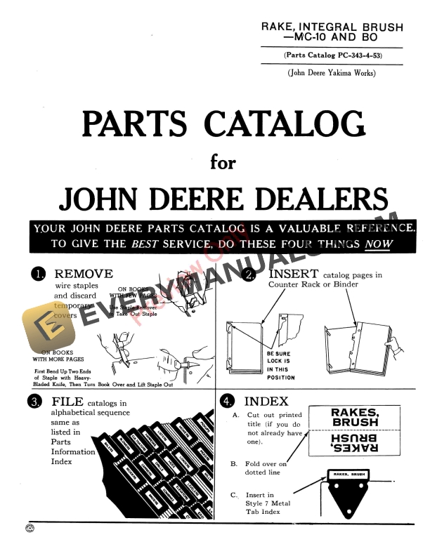 John Deere Integral Brush Rake — MC10