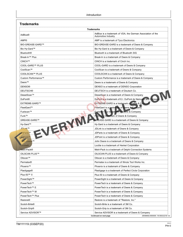 John Deere JDPS Master Tool Manual Technical Manual TM111119 03SEP20 3