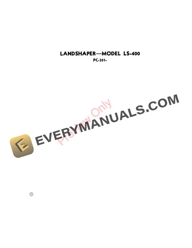 John Deere LS400 Landshaper Parts Catalog PC351 01APR53-3