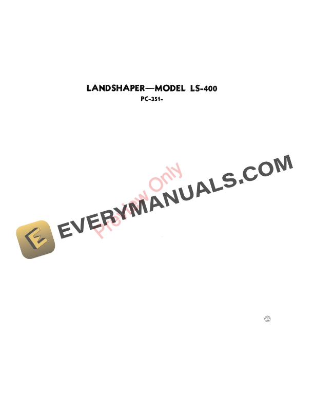 John Deere LS400 Landshaper Parts Catalog PC351 01APR53-4