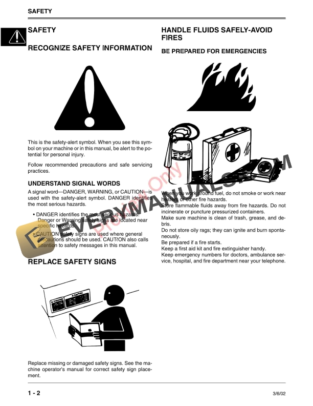 John Deere LTR155 LTR166 and LTR180 Lawn Tractors Technical Manual TM1768 01FEB02 4