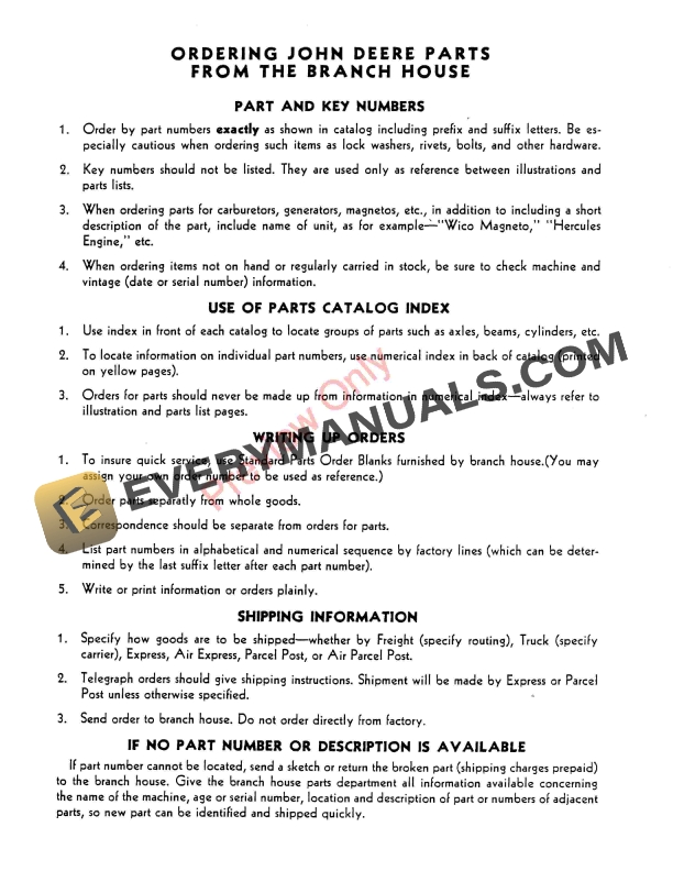 John Deere LZ-A Grain Drill, Press Parts Catalog PC519 01JAN61-4