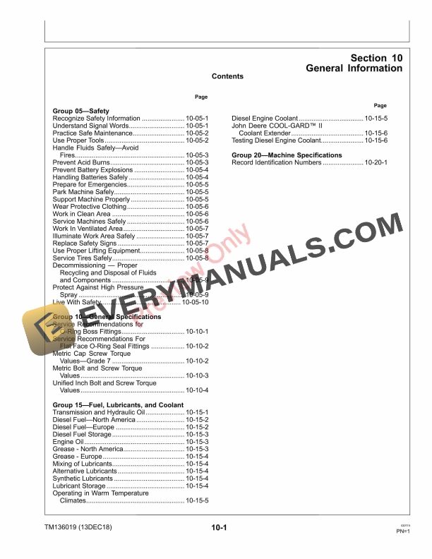 John Deere M-Gator A3-T Technical Manual TM136019 13DEC18 7 John Deere M Gator A3 T Technical Manual TM136019 13DEC18 5