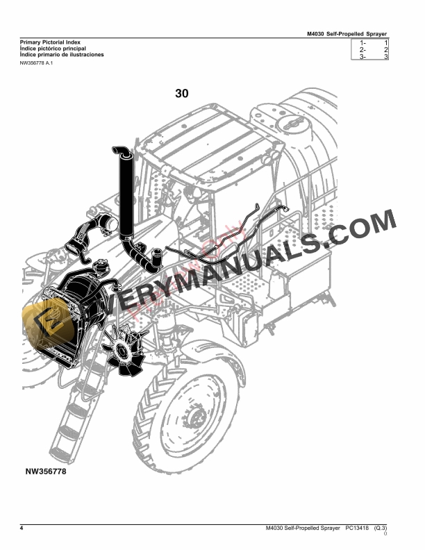 John Deere M4030 Self-Propelled Sprayer Parts Catalog PC13418 26NOV23-4