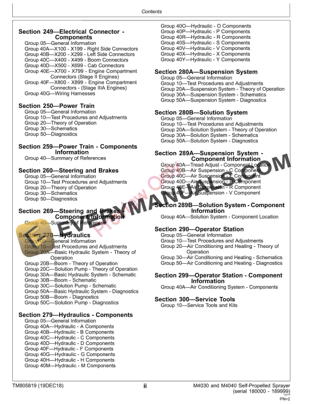 John Deere M4030 and M4040 Self Propelled Sprayes Diagnostic Technical Manual TM805819 19DEC18 4
