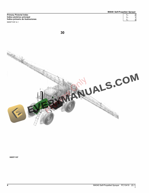 John Deere M4040 Self-Propelled Sprayer Parts Catalog PC13419 26NOV23-4