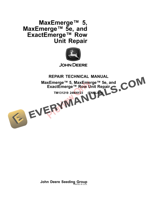 John Deere MaxEmerge 5