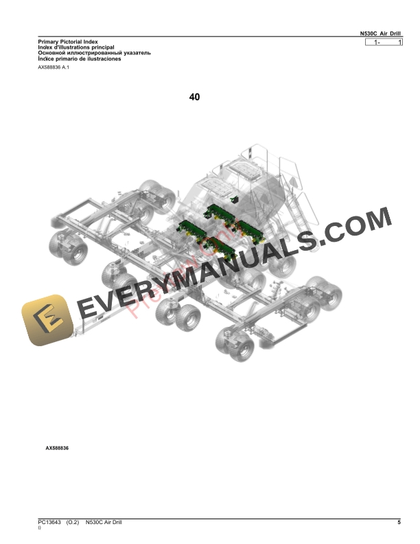 John Deere N530C Air Drill Parts Catalog PC13643 31AUG23-5