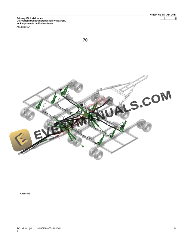John Deere N530F No-Till Air Drill Parts Catalog PC13810 06OCT23-5