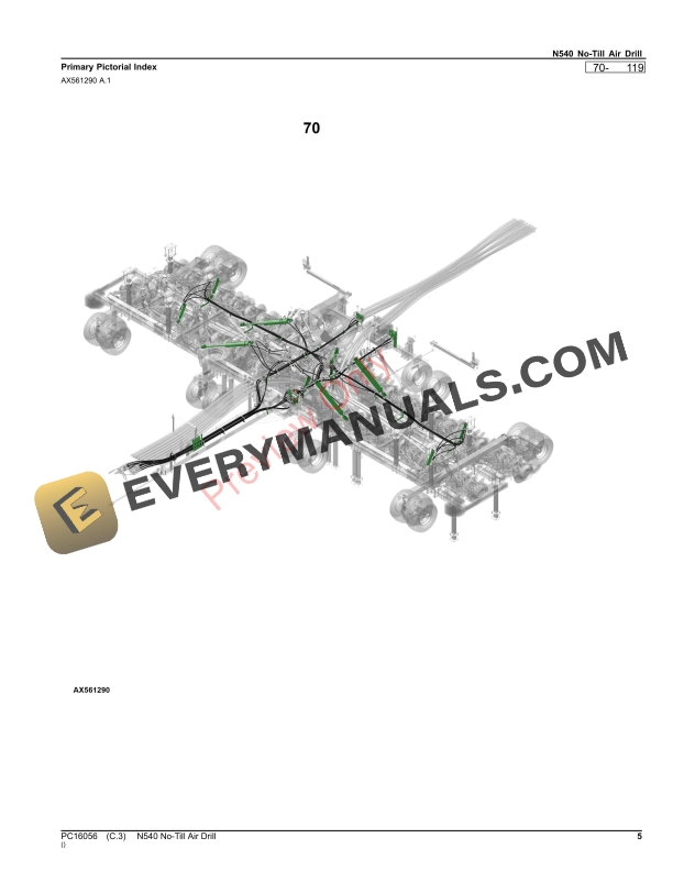 John Deere N540 No-Till Air Drill Parts Catalog PC16056 21SEP23-5